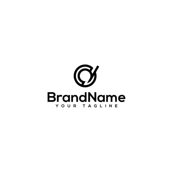 Minimalista simples plana marca logotipo design — Vetor de Stock