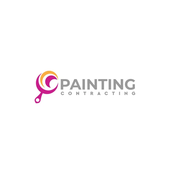 Modern Abstract Kleurrijk Schilderen logo ontwerp — Stockvector