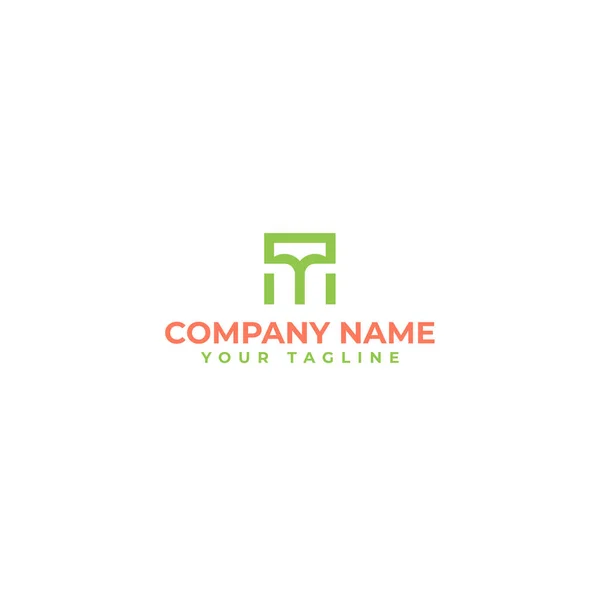 Minimalist design Company Name tag logo design — Stock Vector