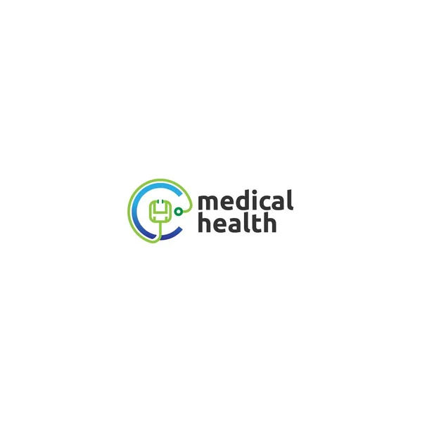 Nowoczesne kolorowe logo opieki medycznej MEDICAL HEALTH — Wektor stockowy