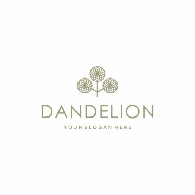 Minimalist DANDELION Ağaç Bahçesi Logo Tasarımı