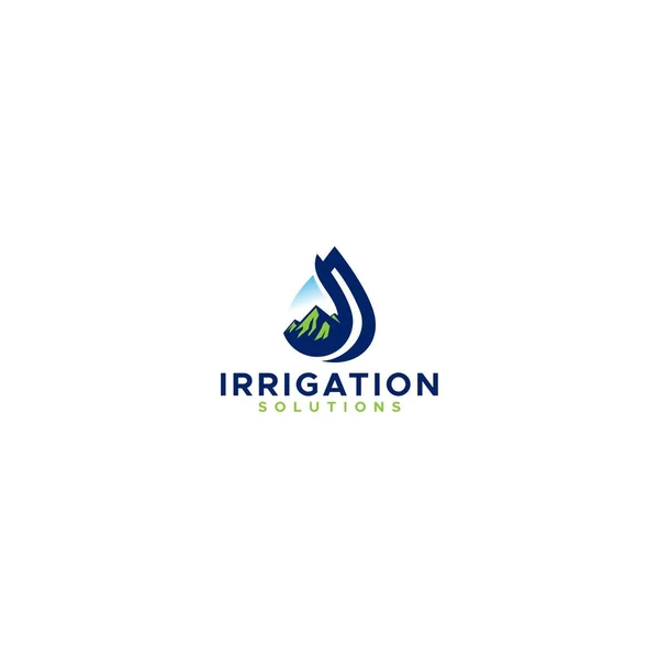 Modern colorful Irrigation solutions logo design — Stock vektor