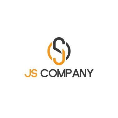 Modern başlangıç JS COMPANY vektör biçimi logo tasarımı