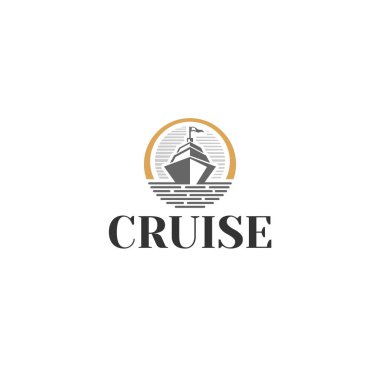 Modern CRUSE Bayrak Gemisi Denizci logosu tasarımı