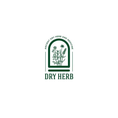 Modern design Pattern color DRY HERB logo design