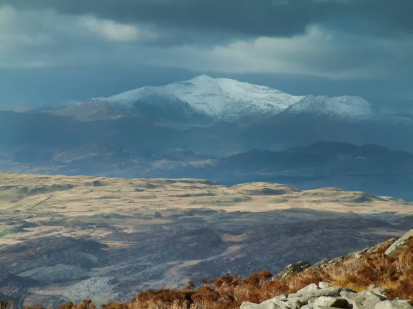 Ein Unbenannter Gipfel Rhinogydd Gebiet Von Snowdonia Nordwales Obwohl Das — Stockfoto