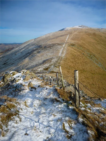 Path Leading Heavens Wales — ストック写真