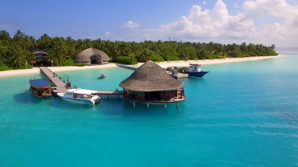 Marina Restauracja Wyspie Malediwach — Zdjęcie stockowe