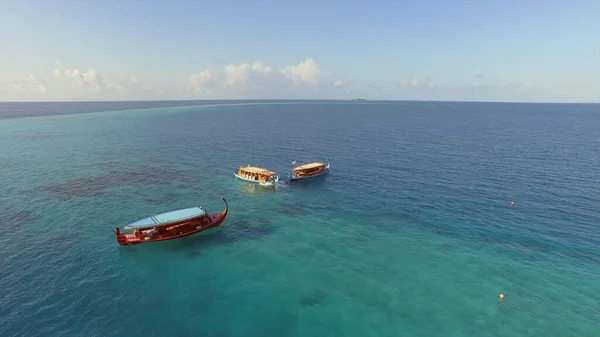 Maldives Transports Commun Eau Claire Beau Temps — Photo