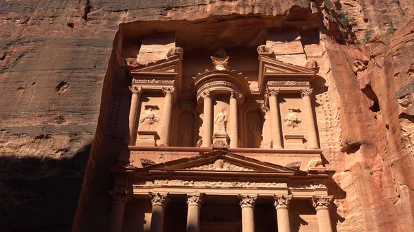 Treasury Building Petra Jordanië World Heritage Site — Stockfoto