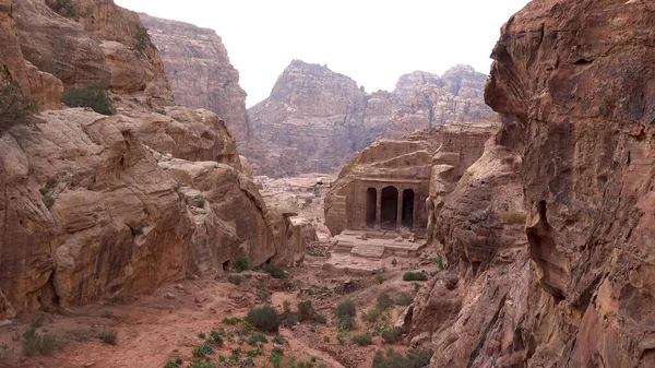 Alto Lugar Sacrificio Petra Jordania Patrimonio Humanidad — Foto de Stock