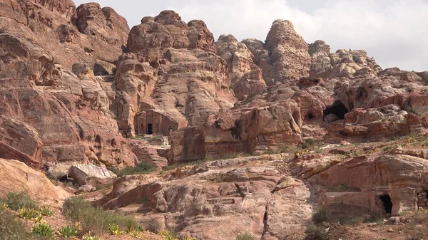 High Place Sacrifice Trail Petra Jordânia Património Mundial — Fotografia de Stock