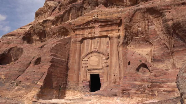 Alto Lugar Sacrificio Petra Jordania Patrimonio Humanidad — Foto de Stock