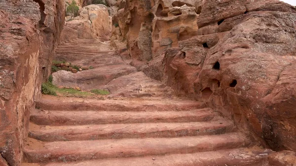 Khubta Trail Petra Jordánia Világörökség Része — Stock Fotó