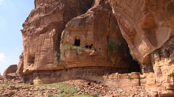 Умм Аль Бияра Трейл Мбаппе Иордания Всемирное Наследие — стоковое фото