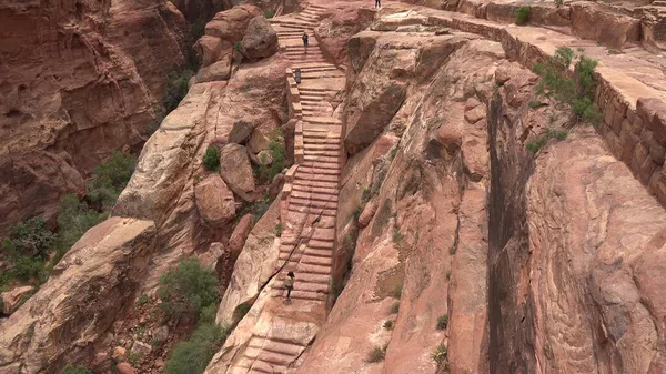 Khubta Trail Petra Jordania Patrimonio Humanidad Fotos de stock