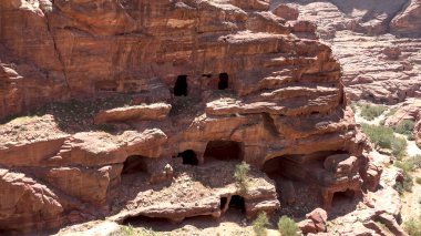Petra 'daki Habis Şatosu' nun etrafında Ürdün, Dünya Mirası Bölgesi