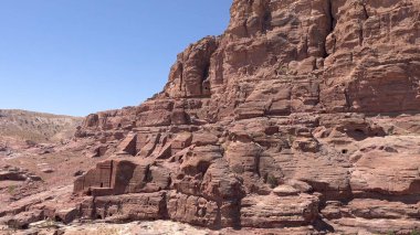Petra 'daki Habis Şatosu' nun etrafında Ürdün, Dünya Mirası Bölgesi
