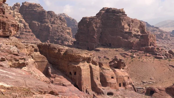 Umm Biyara Trail Petra Giordania Patrimonio Dell Umanità — Foto Stock