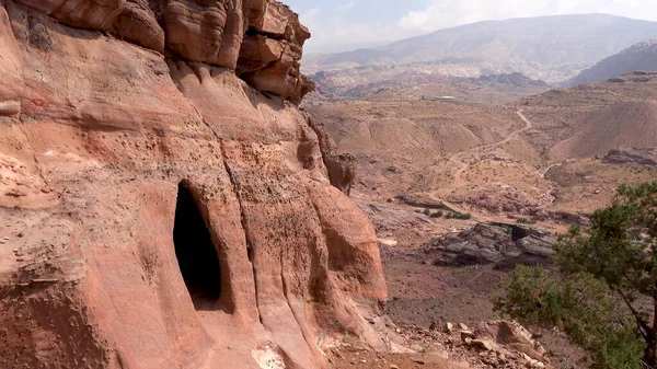 Umm Sentier Biyara Petra Jordanie Site Patrimoine Mondial — Photo