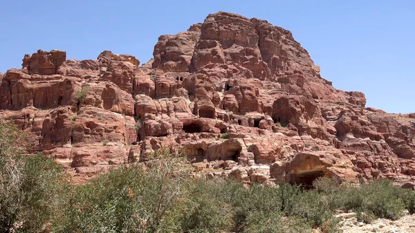 Autour Château Crussader Habis Petra Jordanie Site Patrimoine Mondial — Photo