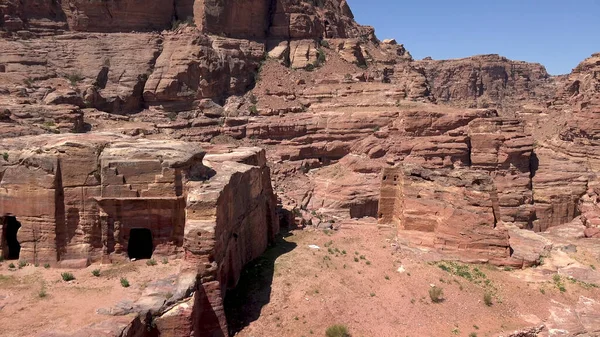 Alrededor Del Castillo Crussader Habis Petra Jordania Patrimonio Humanidad — Foto de Stock