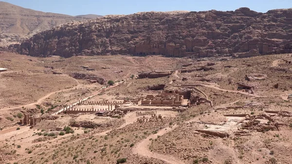 Intorno Castello Crociato Abis Petra Giordania Patrimonio Dell Umanità — Foto Stock