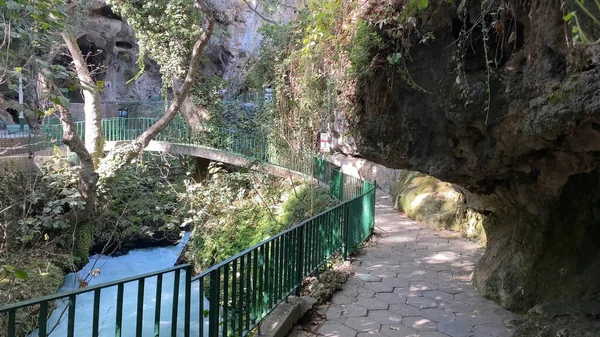 Duden Waterfall Каскад Водоспадів Місті Анталія Провінція Анталія Туреччина — стокове фото