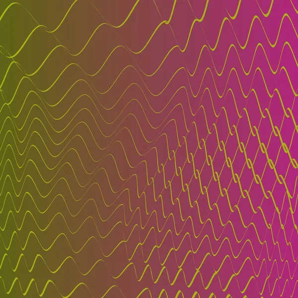 Beautiful Vector Illustration Background Design Gradient Wavy Lines Going Colors — Image vectorielle
