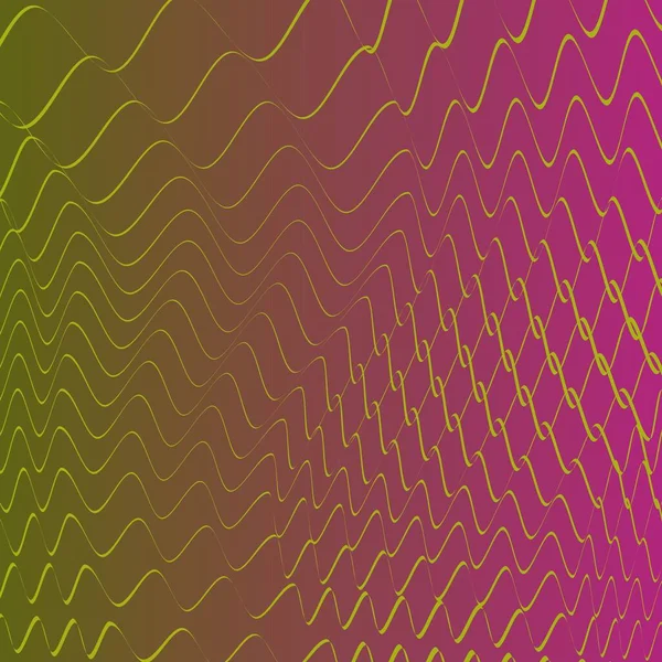 Beautiful Vector Illustration Background Design Gradient Wavy Lines Going Colors — Vector de stock