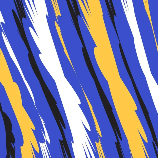 Beautiful Organic Shape Vector Illustration Background Design Colors Blue Yellow — ストックベクタ