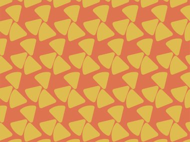 Kavisli geometrik şekil soyut desen tasarımı. Kusursuz tekrarlayan desen izole edildi. Eğri üçgen şekiller. hayvan derisi deseni.