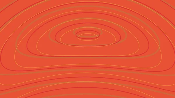 背景デザインのような波線の外側の空間 細いストークラインパターンベクトルデザインの円 オレンジの色合いの色のテーマ ポスター デスクトップ ソーシャルメディアなどのデザイン — ストックベクタ