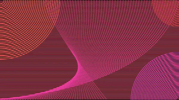 简单的现代抽象波浪线几何图案背景 为桌面或任何其他设备清洁水平的当代纹理背景 橙色和紫色的主题 墙壁艺术设计 — 图库矢量图片