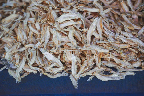 Dried small fish is a food processing in Thailand.