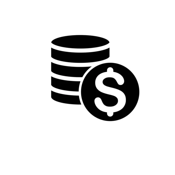Icono Moneda Dólar Concepto Financiero Iconos Para Sitios Web Aplicaciones — Vector de stock