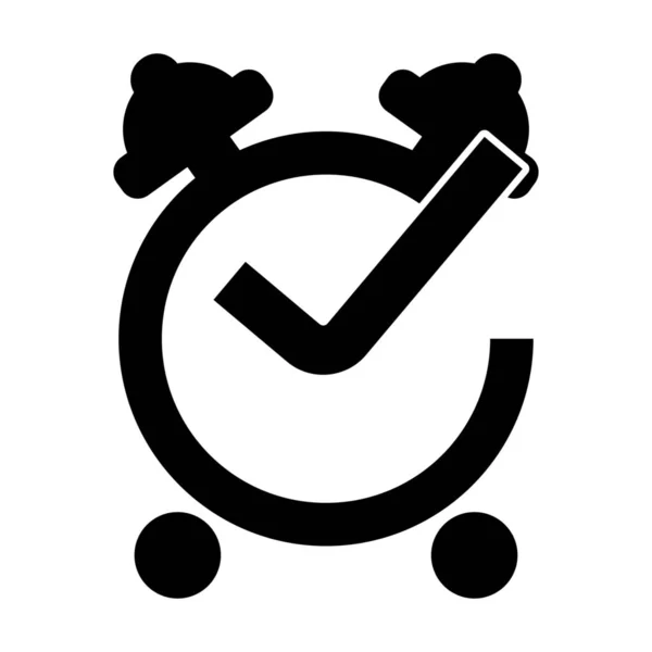 Icono Puntualidad Tiempo Preciso Signo Prioridad Tiempo Gestión Del Tiempo — Vector de stock
