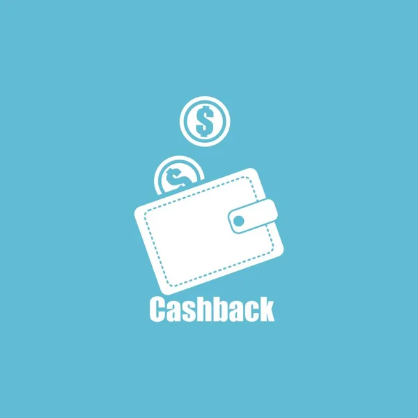 Cashback Icoon Koper Tas Teruggave Concept Vectorpictogram — Stockvector