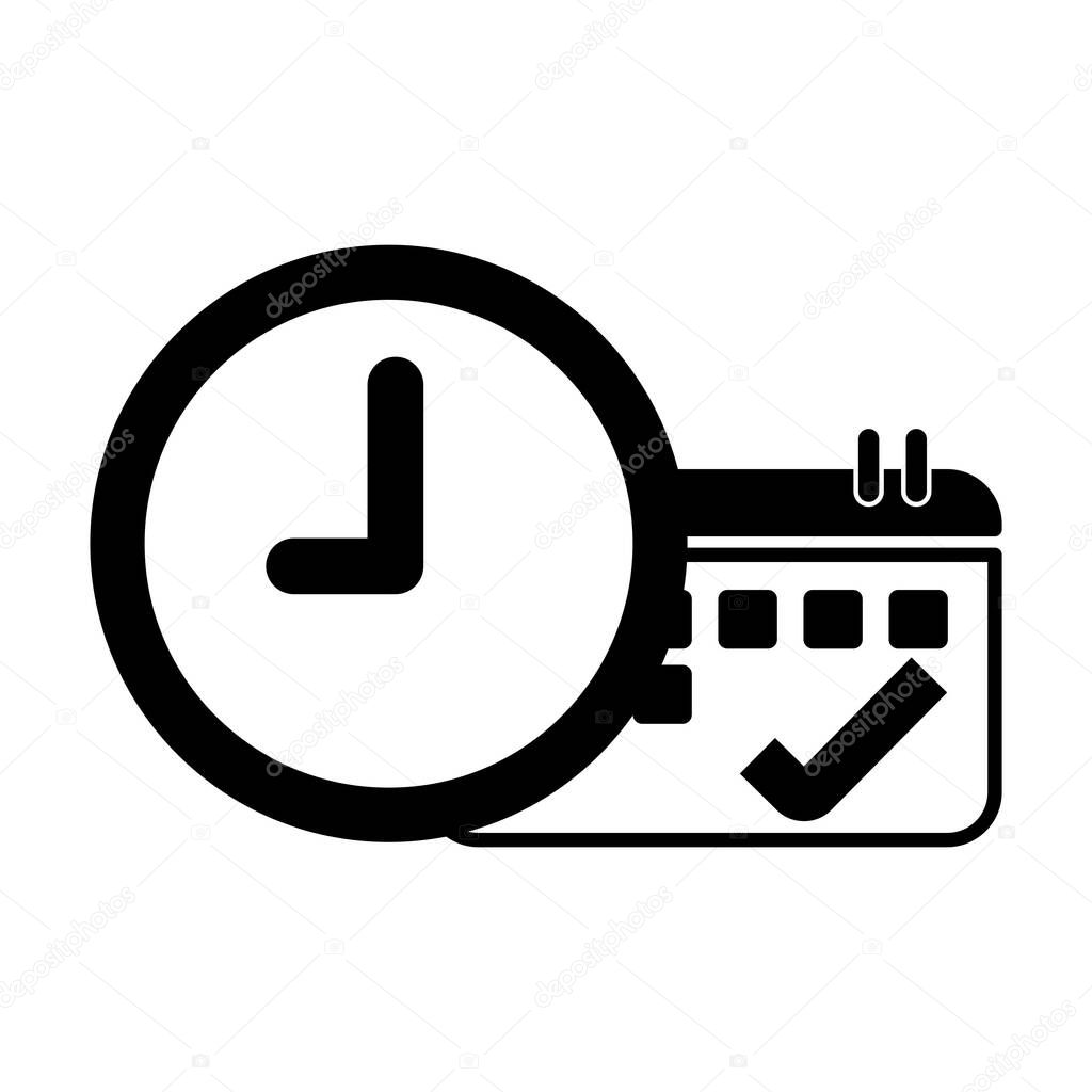 Appointment time vector icon. Graphic and web design.
