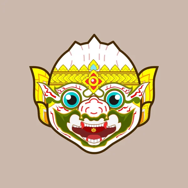 Hanuman Logo Contemporary Presentation Concept — Vetor de Stock