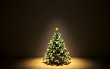 Evin içinde güzel bir noel ağacı