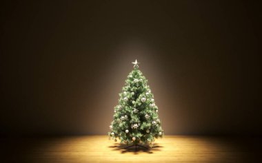 Evin içinde güzel bir noel ağacı