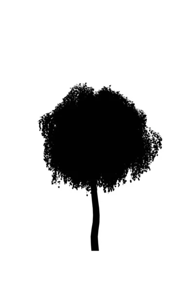 Illustrazione Vettoriale Icona Albero — Foto Stock