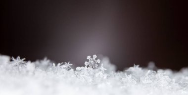 Karda güzel buz kristali, Noel ve Kış Arkaplanı