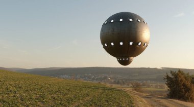 UFO 'nun fotorealistik görselleştirmesi, 3 boyutlu canlandırma
