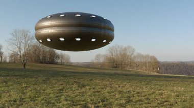 UFO 'nun fotorealistik görselleştirmesi, 3 boyutlu canlandırma