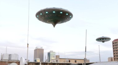 UFO 'nun fotorealistik görselleştirmesi, 3 boyutlu canlandırma
