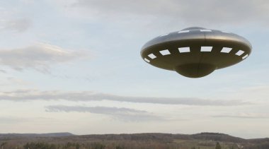UFO 'nun fotorealistik görselleştirmesi, 3 boyutlu canlandırma