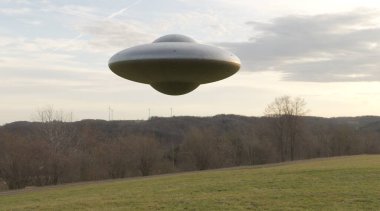 UFO 'nun fotorealistik görselleştirmesi, 3 boyutlu canlandırma