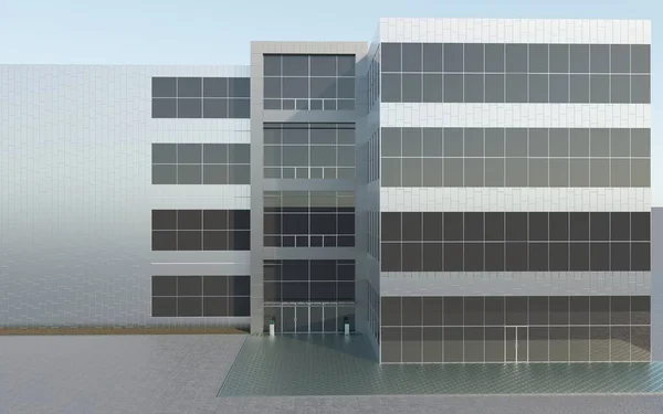 3d render of modern building exterior